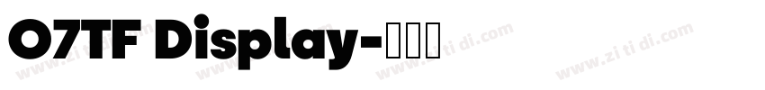 O7TF Display字体转换